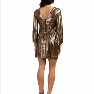 Trina Turk Gia Metallic Sheath Mini Dress